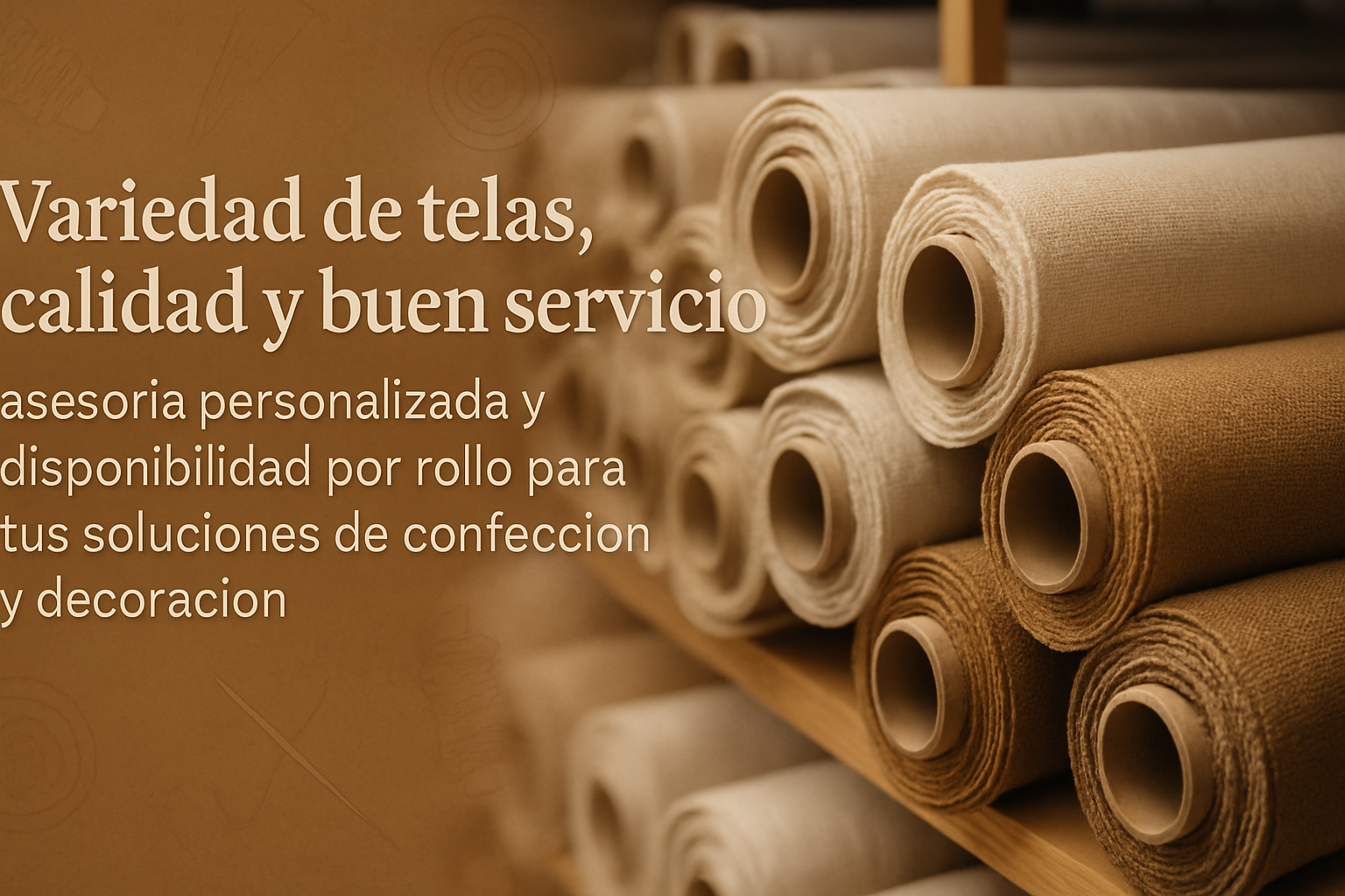 Detalle de manta cruda para confección con textura natural y aspecto rústico
